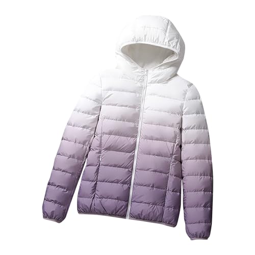 Daunenjacke Damen Modische Farbverlauf Steppjacke Leichte Warm Winterjacke mit Kapuze Große Größen Jacke Langarm Wintermantel Winter Daunenmantel Reißverschluss Steppmantel Taschen Mantel Kapuzenjacke Daunenjacke Damen Modische Farbverlauf Steppjacke Leichte Warm Winterjacke mit Kapuze Große Größen Jacke Langarm Wintermantel Winter Daunenmantel Reißverschluss Steppmantel Taschen Mantel Kapuzenjacke von NZYIHAO