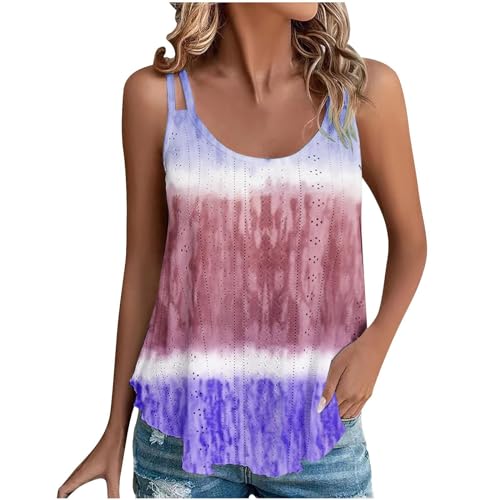 Die Discounter Sale Angebote Meine Bestellungen Anzeigen Angebote des Tages Heute Tank Top Damen Spaghettiträger Tops Ärmellos Tanktops Sommer Oberteile Casual Trägertop mit Öse Stickerei Blusen von NZYIHAO