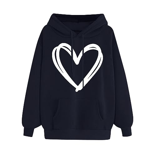 Hoodie Damen Liebe Herz Drucken Pullover Angebote Des Tages Heute Paar Geschenke für Beide Personalisierte Geschenke Meine Bestellungen Anzeigen Warehouse Deal Geschenke für Frauen Tagesangebote Heute von NZYIHAO