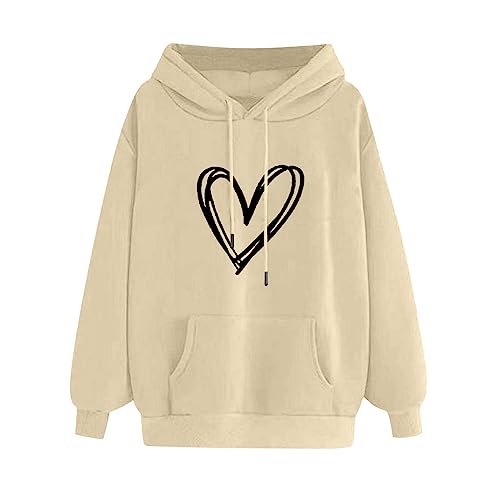 Hoodie Damen Liebe Herz Drucken Pullover Angebote Des Tages Heute Paar Geschenke für Beide Personalisierte Geschenke Meine Bestellungen Anzeigen Warehouse Deal Geschenke für Frauen Tagesangebote Heute von NZYIHAO