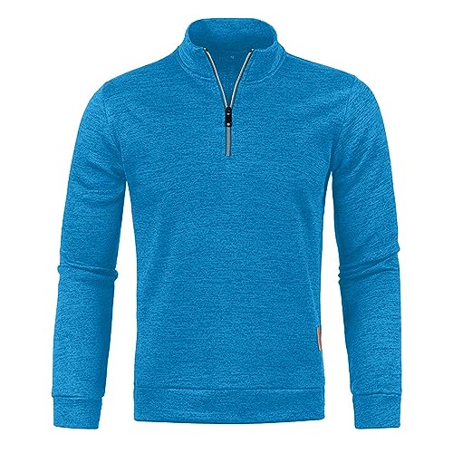 Meine Bestellungen Anzeigen Rollkragenpullover Herren 1/4 Zip Pullover Winter Strickpullover Leichte Winterpullover Rollkragen Arbeitspullover Langarm Pulli Casual Fleecepullover Große Oberbekleidung von NZYIHAO