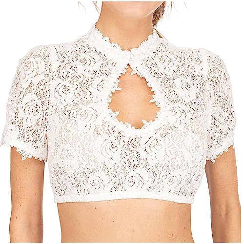 NZYIHAO Dirndl Bluse Damen 3/4 Arm Spitze Shirt V-Ausschnitt Dirndlbluse Sexy Tops Transparentes Outfit Einfarbig Spitzentop Oktoberfest Oberteile Festliche Trachtenbluse Große Größen Spitzenbluse NZYIHAO Dirndl Bluse Damen 3/4 Arm Spitze Shirt V-Ausschnitt Dirndlbluse Sexy Tops Transparentes Outfit Einfarbig Spitzentop Oktoberfest Oberteile Festliche Trachtenbluse Große Größen Spitzenbluse von NZYIHAO