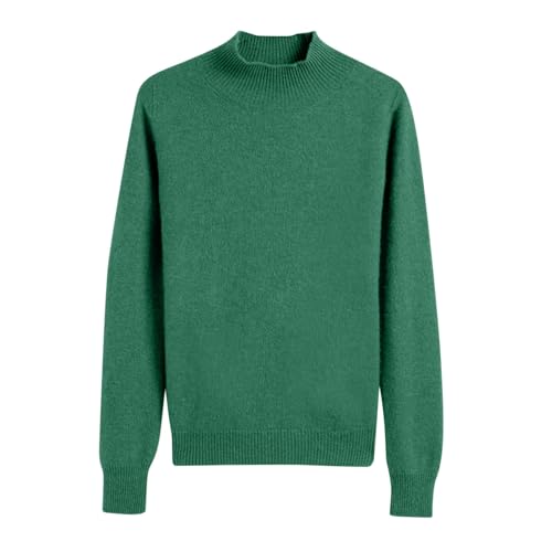 NZYIHAO Strickpullover Damen Rollkragen Pullover Winter Sweater Grobstrick Sweatshirt Elegant Oberteile Einfarbig Winterpullover Große Größen Langarmshirt Locker Pulli Langarm Longshirt Longpullover von NZYIHAO