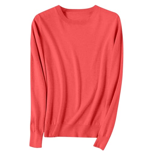 Pullover Damen Elegant Rollkragenpullover Langarm Strickpullover Lässiges Stricken Pulli Winter Sweatshirt Oberteile Strickpullover Damen V-Ausschnitt Pullover Winter Sweater Grobstrick Strickpulli von NZYIHAO