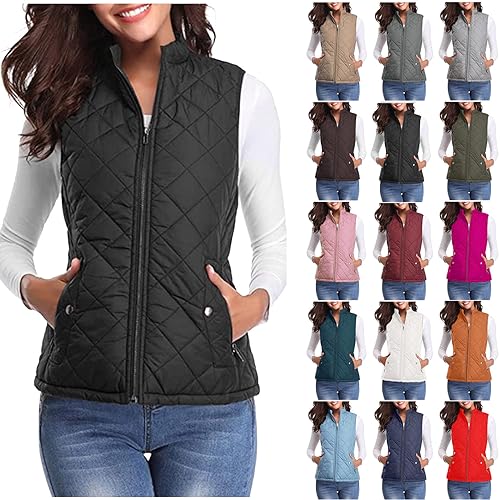 Sale Angebote Die Discounter Steppjacke Steppweste Damen Ärmellos Winterjacke Casual Steppjacke Winter Weste mit Reißverschluss Einfarbig Jacke Warme Übergangsjacke Bequem Wintermantel Steppmantel Sale Angebote Die Discounter Steppjacke Steppweste Damen Ärmellos Winterjacke Casual Steppjacke Winter Weste mit Reißverschluss Einfarbig Jacke Warme Übergangsjacke Bequem Wintermantel Steppmantel von NZYIHAO