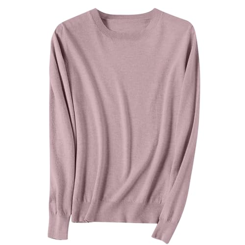 Strickpullover Damen Die Discounter Strickpullover Damen V-Ausschnitt Pullover Winter Sweater Grobstrick Sweatshirt Elegant Oberteile Einfarbig Winterpullover Große Größen Langarmshirt Locker Ourwear von NZYIHAO