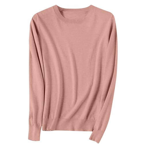 Strickpullover Damen Die Discounter Strickpullover Damen V-Ausschnitt Pullover Winter Sweater Grobstrick Sweatshirt Elegant Oberteile Einfarbig Winterpullover Große Größen Langarmshirt Locker Ourwear von NZYIHAO