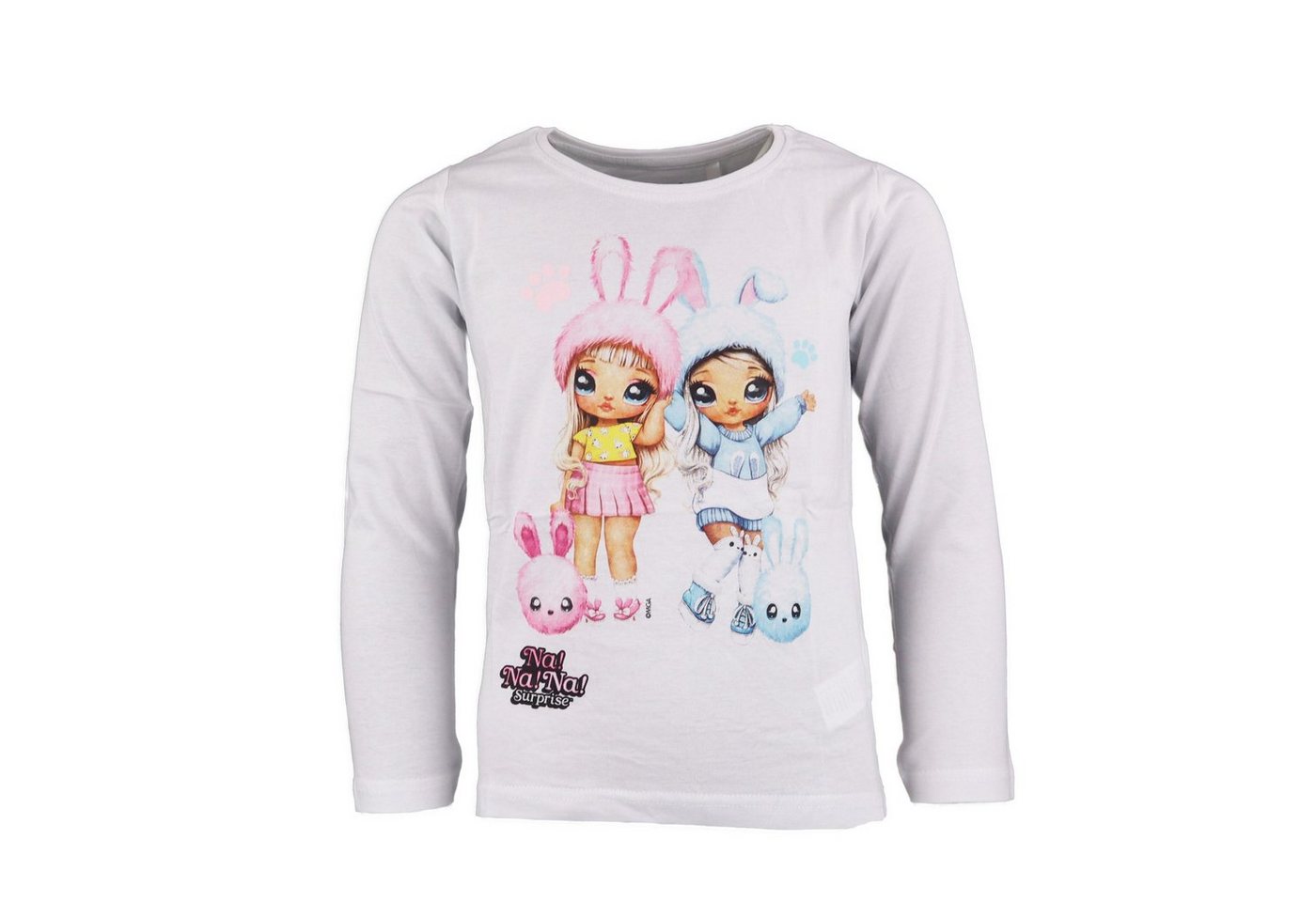 Na! Na! Na! Surprise Langarmshirt NA NA NA Surprise Girls Kinder Mädchen Shirt Gr. 104 bis 134, 100% Baumwolle, Rosa oder Weiß von Na! Na! Na! Surprise