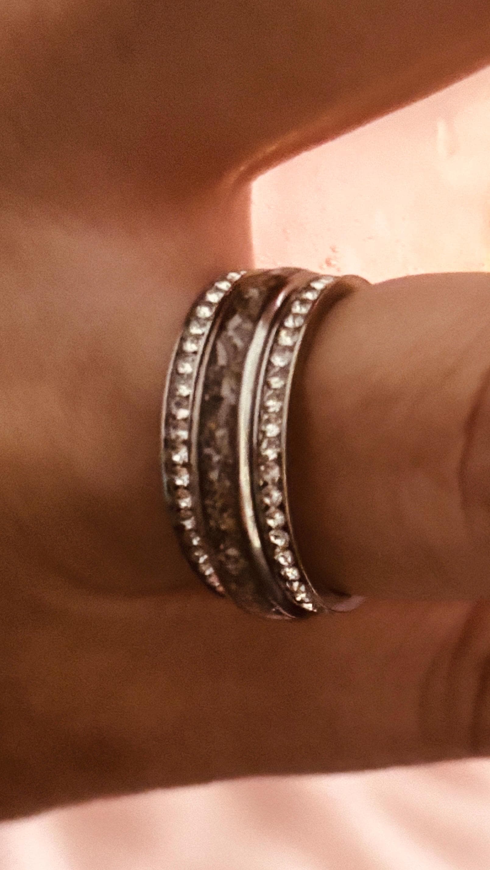 Andenken Erweiterung Ring | Haustiere Asche Fell Edelstahlring Silber, Gold Einzigartig Veredelt Trauer Verstorben Andenken Erweiterung Ring | Haustiere Asche Fell Edelstahlring Silber, Gold Einzigartig Veredelt Trauer Verstorben von NaDiniDesign