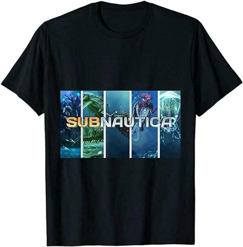 Blgr Subnautica Shirt Indie T Shirt Short Sleeve Shirt T-Shirt Black S von NaHaia