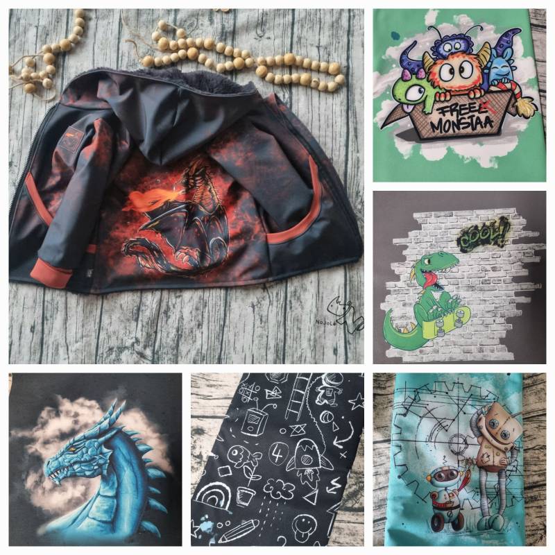 Softshelljacke Aus Softshellstoff Mit Verschiedenen Motiven Für Coole Jungs Jersey Oder Baumwollfleece Gefüttert von NaJoLe