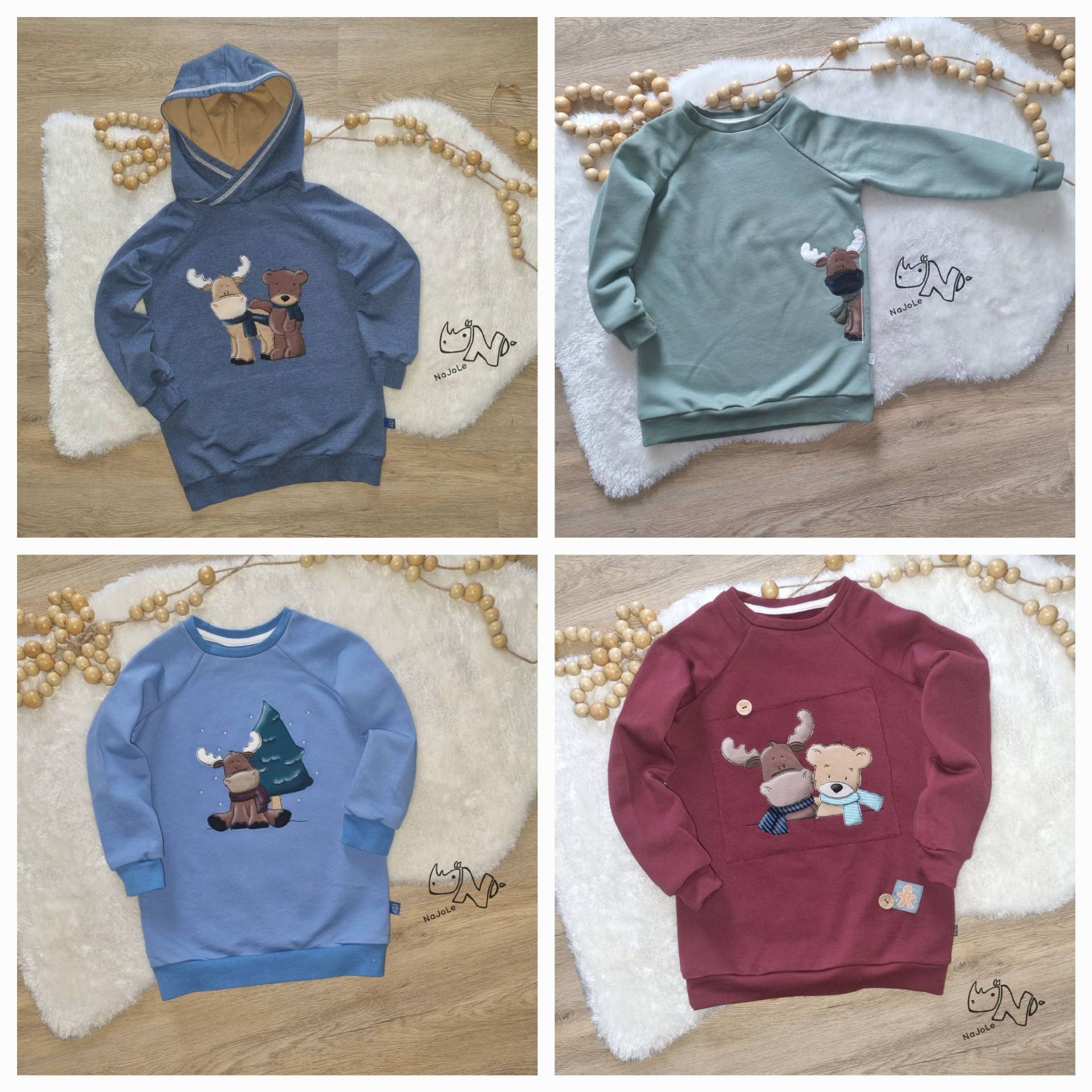 Weihnachtspullover/Hoodie Mit Elch von NaJoLe