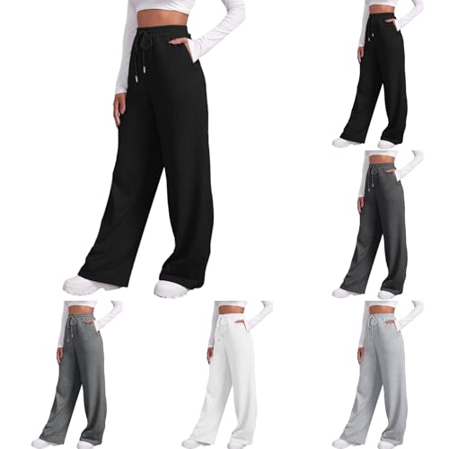 NaLatia Damen Joggoinghosen Weite Sporthosen Lang Hosen Baggy Jogginghose High Waist Freizeithosen Sweathose Mit Taschen Damen Joggoinghosen NaLatia Damen Joggoinghosen Weite Sporthosen Lang Hosen Baggy Jogginghose High Waist Freizeithosen Sweathose Mit Taschen Damen Joggoinghosen von NaLatia