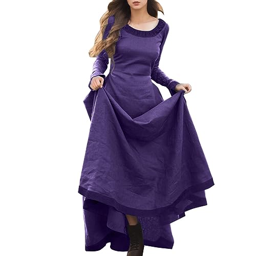 NaLatia Mittelalterliches Kleid für Damen, langärmelig, Maxi-Robe, Vintage-Fee, Elfenkleid, Renaissance Party Kostüm NaLatia Mittelalterliches Kleid für Damen, langärmelig, Maxi-Robe, Vintage-Fee, Elfenkleid, Renaissance Party Kostüm von NaLatia