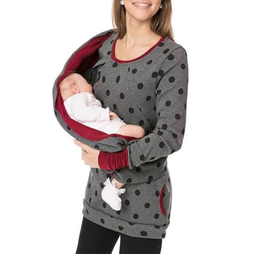 NaLatia Umstandsmode-Oberteil-Sommer Damen Stillpullover Langarm Hoodie Winter Umstandsmode Mutterschaft Kapuzenpullover Nursing Stillshirt Warm Sweatshirt Still Pullover mit Kapuze S-XL NaLatia Umstandsmode-Oberteil-Sommer Damen Stillpullover Langarm Hoodie Winter Umstandsmode Mutterschaft Kapuzenpullover Nursing Stillshirt Warm Sweatshirt Still Pullover mit Kapuze S-XL von NaLatia