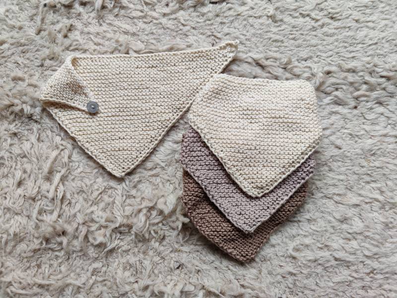 Selbstgestricktes Halstuch Für Babys Und Kleinkinder Aus Baumwolle von NaLiGeschenke