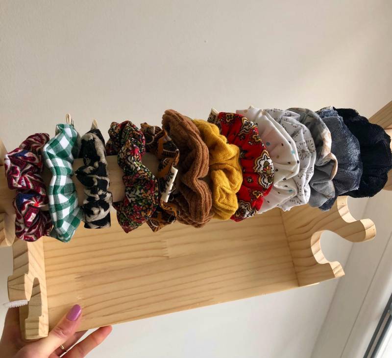 Scrunchies I Aus Second Hand Stoffen Nachhaltig Haargummi Kinder Größe Mini Klein | Bunt Handgefertigte Unikate von NaLuHandmadeGermany