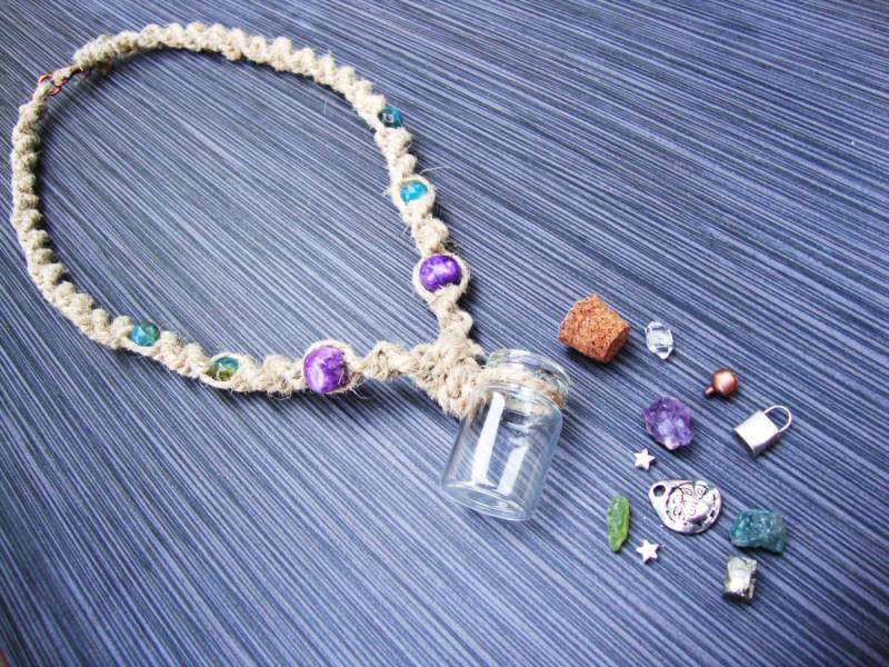 Benutzerdefinierte Hanf Und Glas Halskette Benutzerdefinierte Hanf Und Glas Halskette von NaTuRaLLyMYsTiCaL