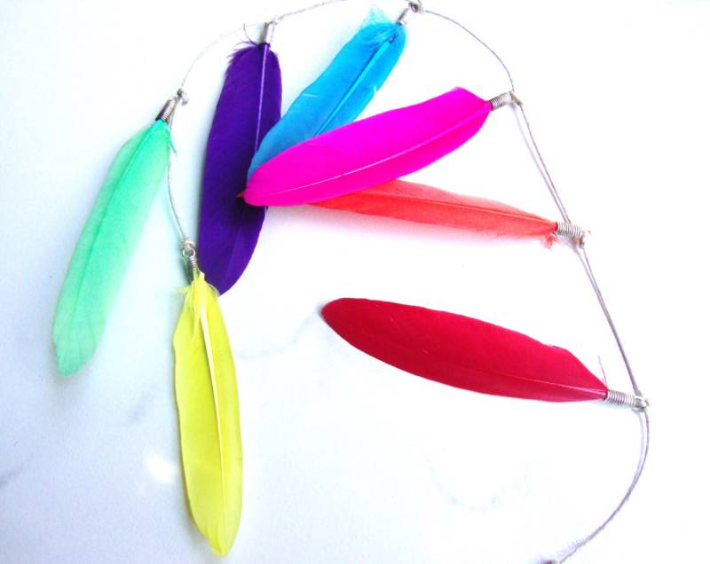 Super Lange Regenbogen Papagei Feder Erweiterung Made To Order von NaTuRaLLyMYsTiCaL