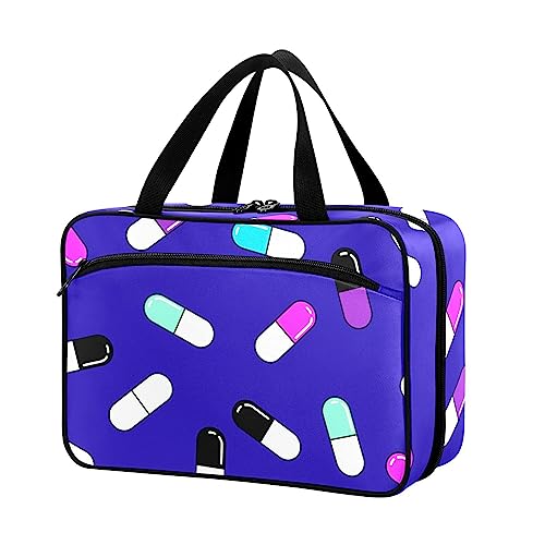 Naanle Pillen-Organizer-Tasche, Reise-Pillenflasche, Medizin-Organizer, Heimaufbewahrung, Medikamenten-Tasche für Vitaminpräparate, medizinische Pillen, leere Erste-Hilfe-Tasche für Auto, Camping, von Naanle