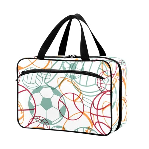 Naanle Pillen-Organizer-Tasche für Reisen, Pillenflasche, Medizin-Organizer, Heimaufbewahrung, Medikamentenbeutel, Pillentasche, Fußball, American Football, leere Erste-Hilfe-Tasche für von Naanle