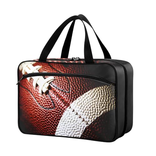 Naanle Pillen-Organizer-Tasche für Reisen, Pillenflasche, Medizin-Organizer, Heimaufbewahrung, Medikamentenbeutel, Pillentasche, Fußball, American Football, leere Erste-Hilfe-Tasche für von Naanle