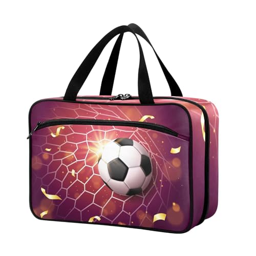 Naanle Pillen-Organizer-Tasche für Reisen, Pillenflasche, Medizin-Organizer, Heimaufbewahrung, Medikamentenbeutel, Pillentasche, Fußball, Sport, leere Erste-Hilfe-Tasche für Vitaminpräparate, von Naanle