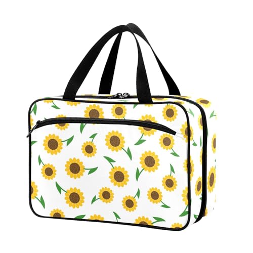 Naanle Pillen-Organizer-Tasche für Reisen, Pillenflasche, Medizin-Organizer, Heimaufbewahrung, Medikamentenbeutel, Pillentasche, Sonnenblumen, leere Erste-Hilfe-Tasche für Vitaminpräparate, von Naanle