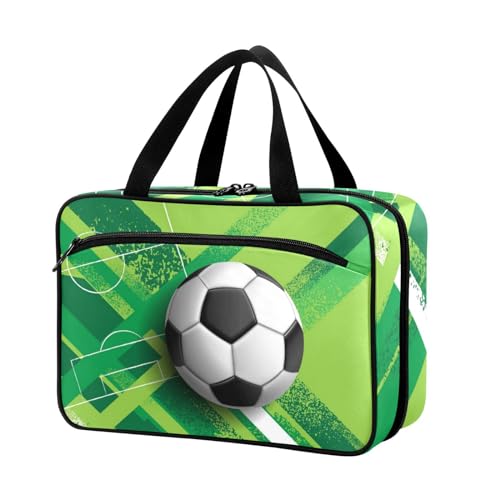 Naanle Pillen-Organizer-Tasche für Reisen, Pillenflasche, Medizin-Organizer, Heimaufbewahrung, Medikamentenbeutel, Pillentasche, Sport, Fußball, Fußball, leere Erste-Hilfe-Tasche für Vitaminpräparate, von Naanle