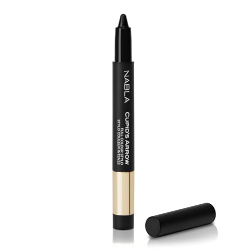 NABLA Cupid's Arrow Longwear Stylo, Black | Langanhaltender und hochpigmentierter Stylus-Stift | vielseitig verwendbarer Liner, Lidschatten oder Lippenstift, cremige und komfortable Textur für ein von Nabla