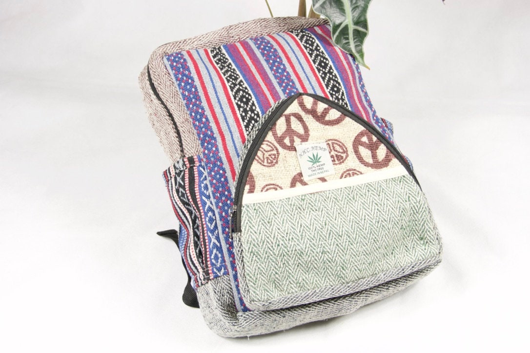 Hanf Und Baumwolle Kleine Backpack A1 Reise Laptop Tasche Hippies Verstellbare Riemen Eco Friendly Hanf Und Baumwolle Kleine Backpack A1 Reise Laptop Tasche Hippies Verstellbare Riemen Eco Friendly von Nabma80