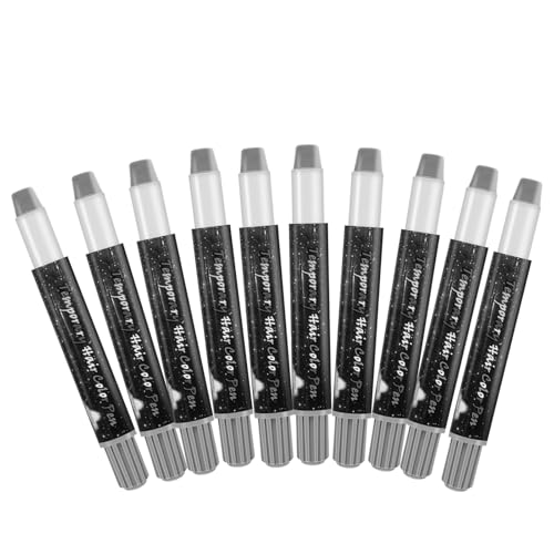 Bunte Haarkreide für Kinder,10 Farben Set,Leicht auftragbar & rückstandslos auswaschbar,Ideal für Haarsträhnen & kreativen Spielspaß von Nacerlary