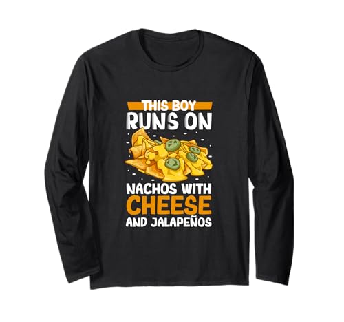Männer lieben Nachos with Cheese and Jalapeños Langarmshirt von Nachos with Cheese and Jalapeños Designs