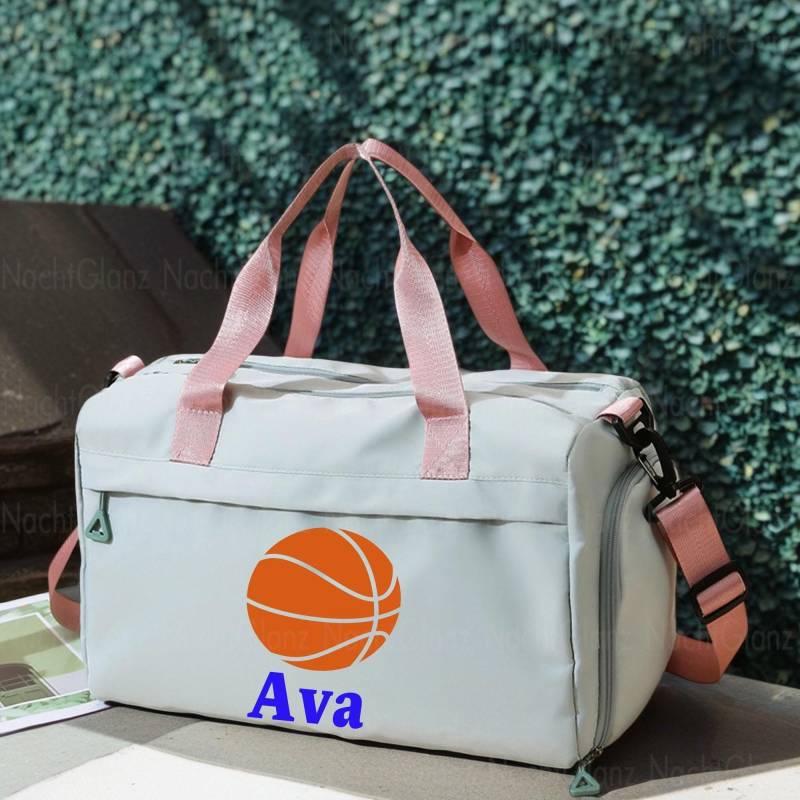 Personalised Monogram Training Gym Bag, Custom Duffel Weekend Away Cabin Bag For Travelling, Overnight Fathers Day Gift von NachtGlanz