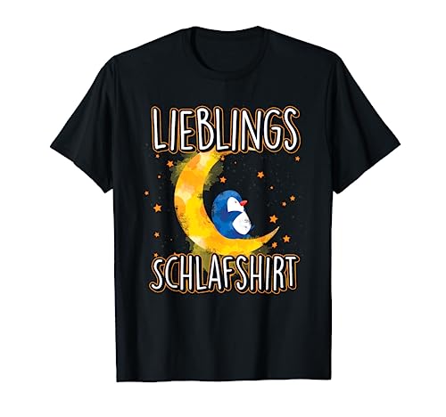 Lieblings Schlafshirt Zoo Tier Nachthemd Schlafmütze Pinguin T-Shirt von Nachteule Schlafen Tier Schlafshirt Geschenkidee