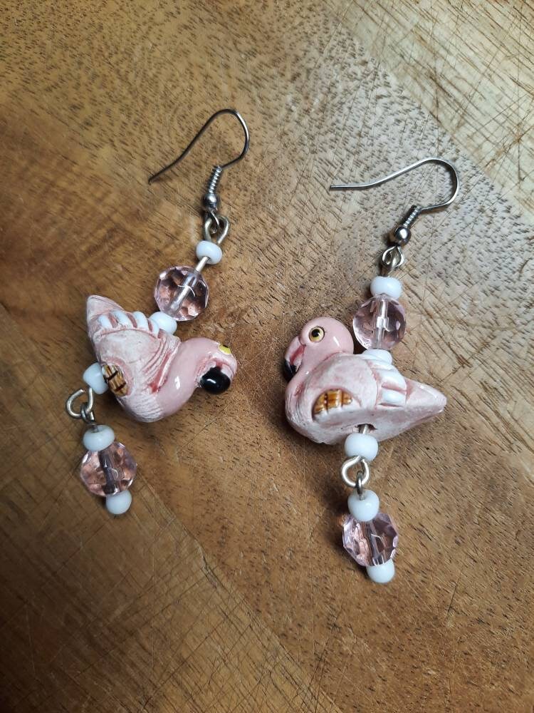 Ohrhänger Flamingo von Nachtklabauter
