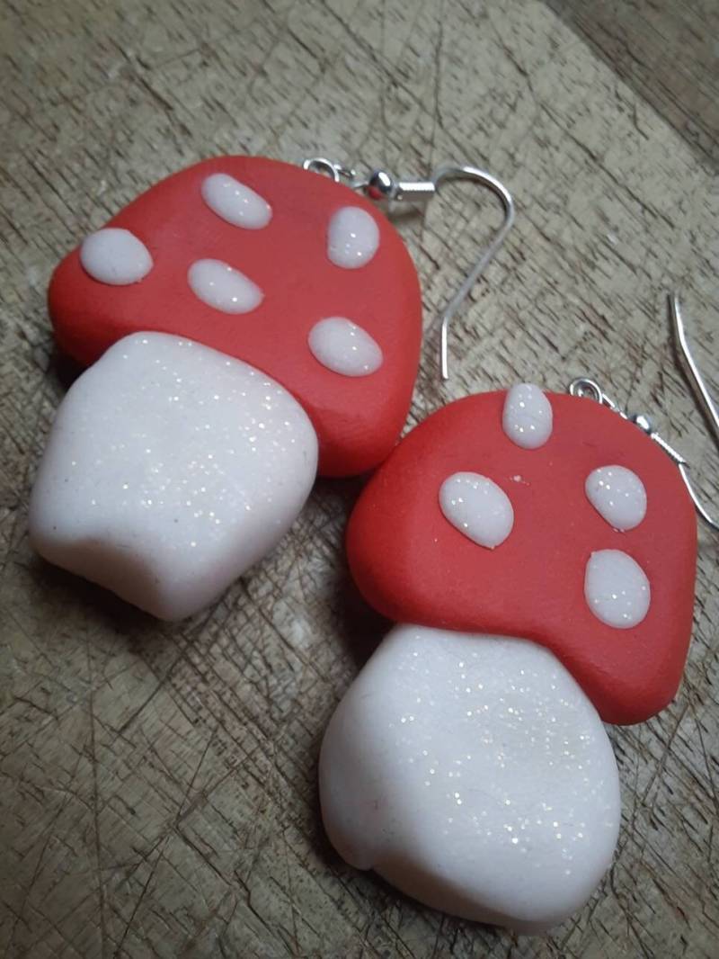 Ohrringe Fliegenpilzchen von Nachtklabauter