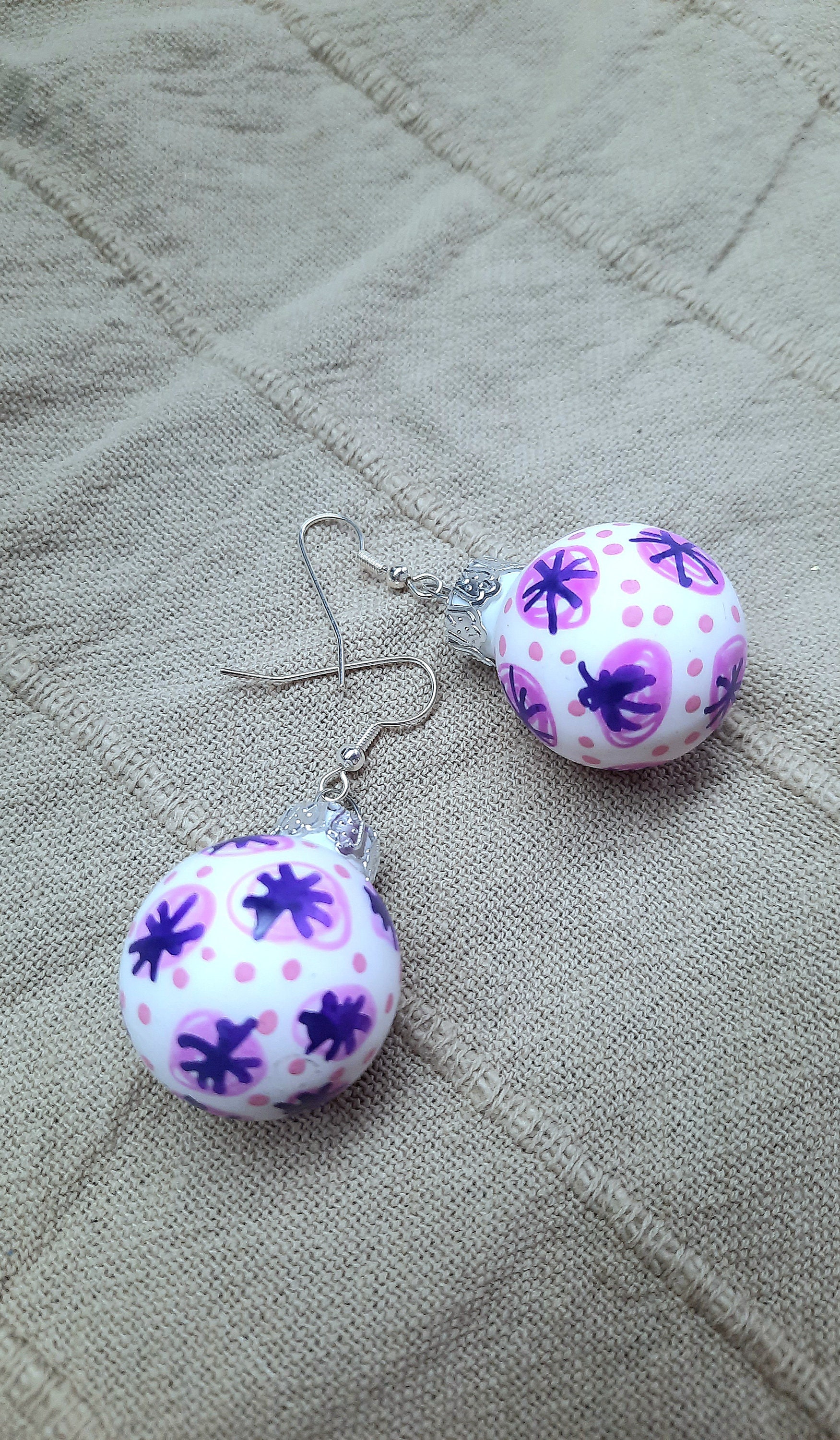 Weihnachts Ohrringe Rosalicht von Nachtklabauter