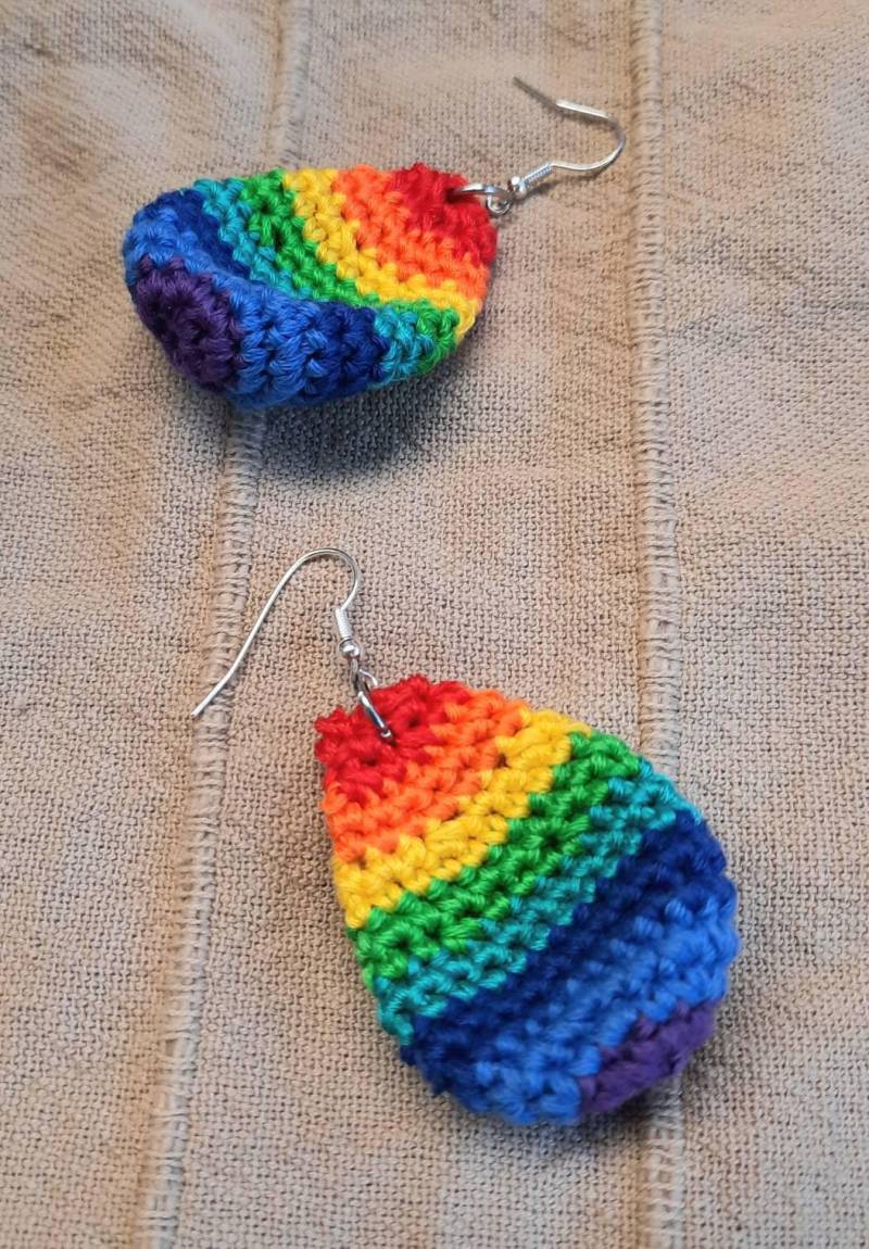 statement Ohrringe Regenbogen Tröpfchen von Nachtklabauter