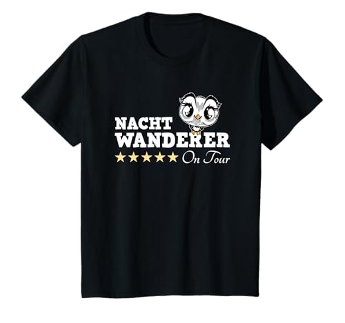 Nachtwanderer On Tour Deko Kinder Ausrüstung Nachtwanderung T-Shirt Nachtwanderer On Tour Deko Kinder Ausrüstung Nachtwanderung T-Shirt von Nachtwanderung Ausrüstung und Deko für Kinder