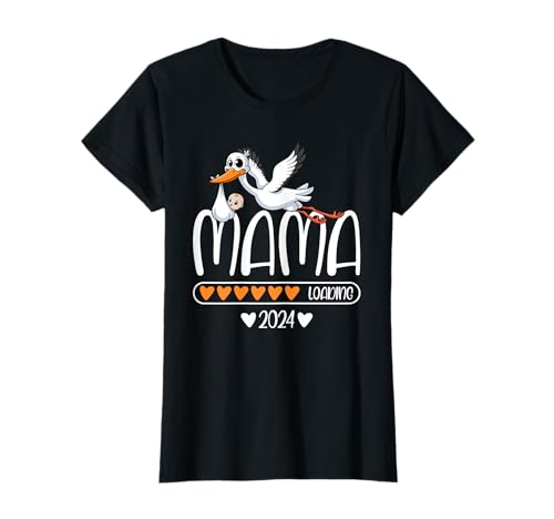 Werdende Mama Schwangerschaft verkünden Mama 2024 Loading T-Shirt von Nachwuchs Baby Ankündigung Mama 2024 Geschenke