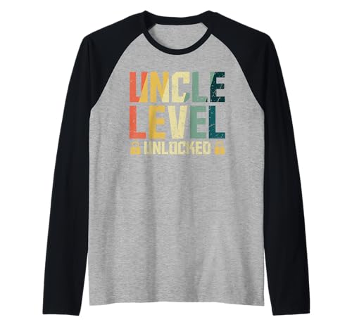 Neues Baby Uncle Level Unlocked Lustiges Onkel Raglan von Nachwuchs Geschenk Zocken T-Shirt Familie Set