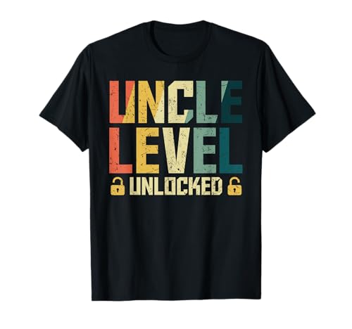 Neues Baby Uncle Level Unlocked Lustiges Onkel T-Shirt von Nachwuchs Geschenk Zocken T-Shirt Familie Set
