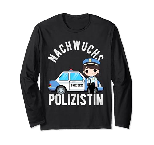 NACHWUCHS POLIZISTIN Kinder Polizei Geschenk Polizei Fans Langarmshirt NACHWUCHS POLIZISTIN Kinder Polizei Geschenk Polizei Fans Langarmshirt von Nachwuchs Polizei Polizist Sirene Geschenk Design