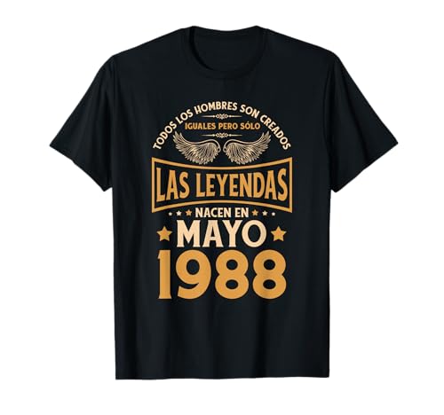 Geburtstag Herren Geschenke Die Legenden Mai 1988 T-Shirt Geburtstag Herren Geschenke Die Legenden Mai 1988 T-Shirt von Nacido en Mayo 1988 Cumpleaños Mujer Deco