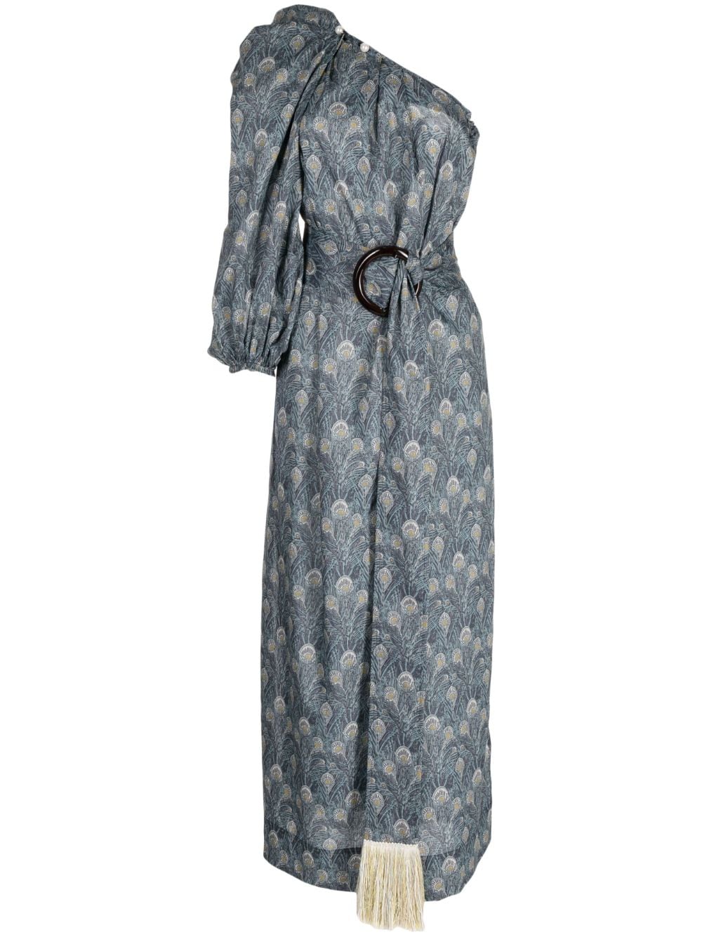 Nackiyé Asymmetrisches Maxikleid - Blau von Nackiyé