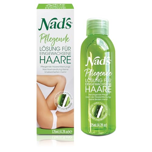 Nad's After Shave Balsam für eingewachsene Haare + Rasurbrand + Rötungen - Ingrown Hair Treatment Solution für Frauen + Männer; Nach der Rasur, Waxing und Creme; 125ml von Nad's