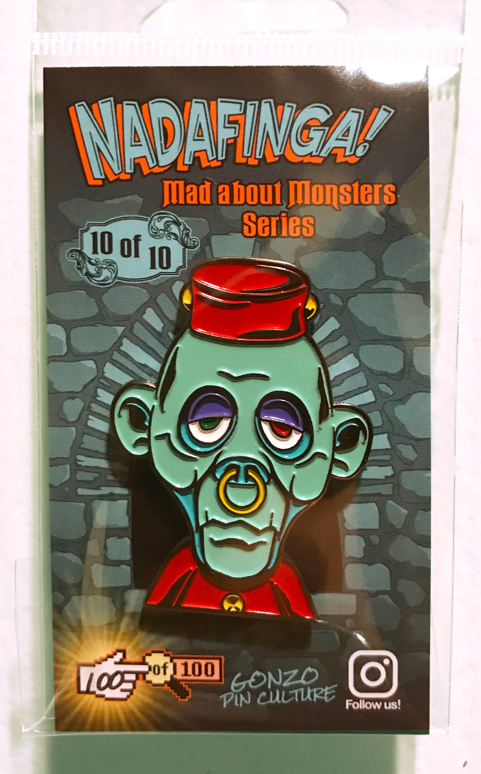 Zombie Hotelpagen Verrückt Über Monster-Sammler-Serie - Soft-Emaille-Pin, Cool Pins, Halloween-Pins, Benutzerdefinierte Pin, Anstecknadel | 10 Von 10 von NadafingaPinDesign