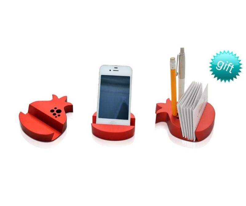 Granatapfelförmiger Visitenkartenhalter Aus Eloxiertem Aluminium von NadavArtJudaica