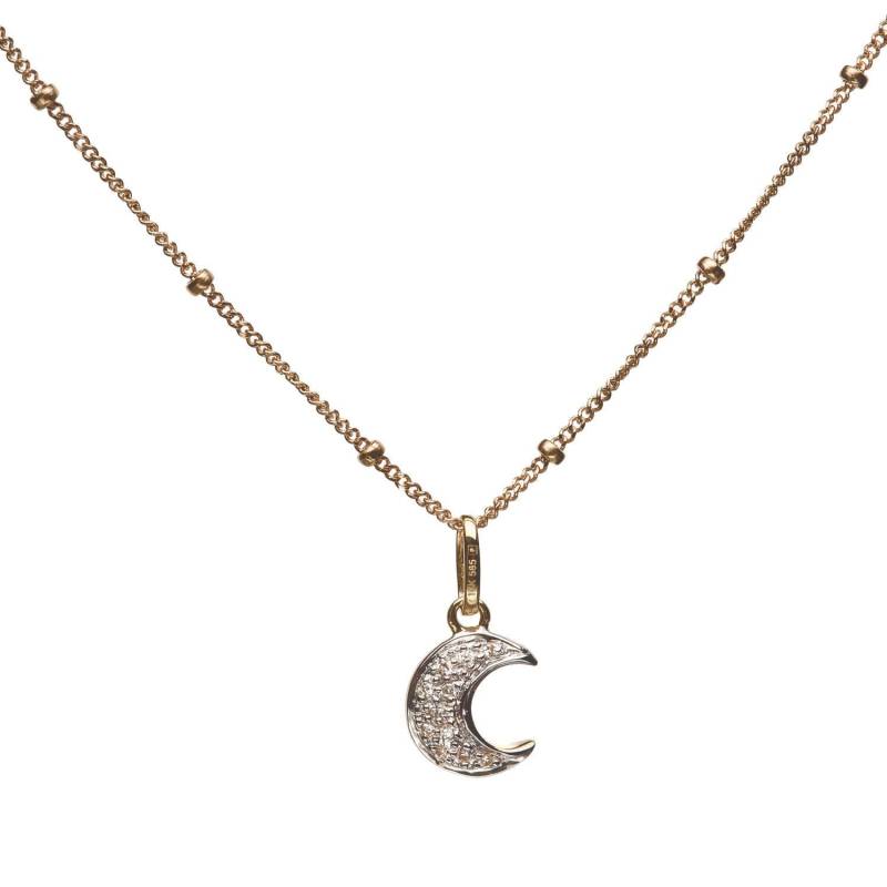 14K Gold Kleine Diamant Mond Halsketteechte Diamantenfeiner Schmuckcelestialweihnachtenjahrestagneujahrnadean Designs 14K Gold Kleine Diamant Mond Halsketteechte Diamantenfeiner Schmuckcelestialweihnachtenjahrestagneujahrnadean Designs von NadeanDesigns